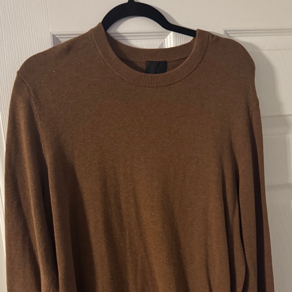 H&M Brown Crewneck Sweater